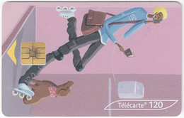 FRANCE D-727 Chip Telecom - Cartoon - Used - 2002