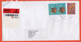 ARGENTINA - 2007 - 3 Stamps - Registered - Viaggiata Da Buenos Aires Per Schilde, Belgium - Brieven En Documenten