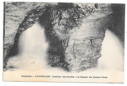 Delcampe - 38 - SASSENAGE - Intérieur Des Grottes - La Cascade Des Quatre Vents - Sassenage