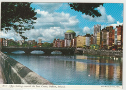 Dublin, River Liffey, Looking Towards The Four Courts - Dublin