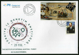 Türkiye 2020 The Institute Of Internal Auditing, Special Cover - Covers & Documents