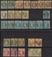 FRANCIA 1862 - Serie N. 25-33 Usati  (1591) - 1862 Napoléon III.