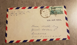 UNITED STATES COVER AIR MAIL SEND TO SWITZERLAND - Autres & Non Classés