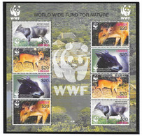 Liberia 2005 MiNr. 5100 - 5103  Animals Jentink's Duiker, Ogilby's Duiker  WWF  M\sh  MNH** 9.00 € - Liberia