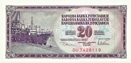 YUGOSLAVIA - 20 Dinara - 12/08/1978 - P 88.a - Unc. - Sign. 10 - Serie DU - 7 Digit Serial # - Yugoslavia