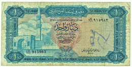 LIBYA - 1 Dinar - (1972 ) - P 35.b - With Inscription - Sign. 4 - Libië