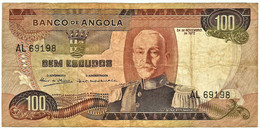 Angola - 100 Escudos - 24.11.1972 - Pick 101 - Série AL - Marechal Carmona - PORTUGAL - Angola