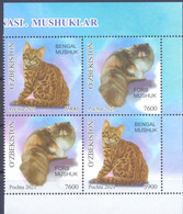 2021. Uzbekistan, Cats Of Uzbekistan, 2 Sets Se-tenant, Mint/** - Oezbekistan