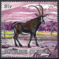 Burundi 1971 - Mi 746 - YT Pa 211 ( Wild Faune : Sable Antelope ) Airmail - Gebraucht