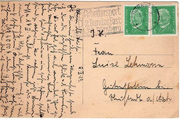 51003 - Deutsches Reich - 1929 - 2@5Pfg. Hindenburg A AnsKte NUERNBERG - ARBEITERSPORT ... -> Hoechstadt - Other & Unclassified