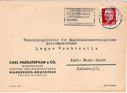 51004 - DDR - 1962 - 20Pfg. Ulbricht EF A. Bf. MAGDEBURG - V.ARBEITERKONFERENZ ... -> Karl-Marx-Stadt - Cartas & Documentos