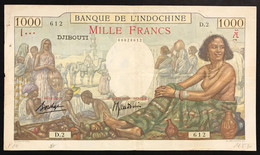 Gibuti Djibouti 1938 1000 FRANCHI Francs Pick#10 LOTTO.1552 Bis - Djibouti