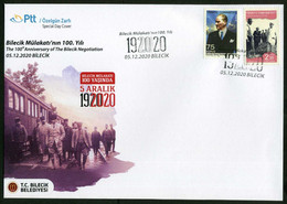 Türkiye 2020 The Bilecik Negotiation, 100th Anniv. | The Establishment Process Of The Republic Of Türkiye, Special Cover - Storia Postale