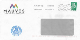 Lettre  "  Mairie De Mauves " 07300  Ardèche  -  Daté Du 19 - 01- 2022 - Storia Postale