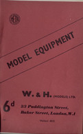 Catalogue W & H 1962   Walkers & Holtzapffel Model Equipement  000-TT-00-0 Gauge - Kits - English