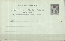 - COLONIES - CHINE - ENTIER POSTAL 10C. NOIR, SURCHARGE En Rouge - Briefe U. Dokumente