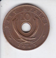 MONEDA DE EAST AFRICA DE 10 CENTS DEL AÑO 1945  (COIN) GEORGIUS VI - Colonia Británica