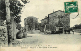 Canaules * La Place De La Révolution Et La Rue Basse - Autres & Non Classés