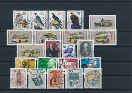GERMANY Berlin West Jahrgang 1973 Stamps Year Set Used Cancelled Complete Komplett Michel 442-463, Block 4 - Usati