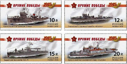 2013 RUSSIA Military Ships Of 1945. 4v: 10,12,15,20 - Unused Stamps