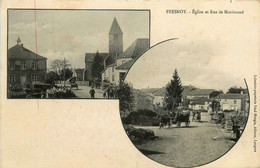 Fresnoy * La Rue De Morimond * Vue Sur L'église * Attelage * Souvenir Du Village - Autres & Non Classés