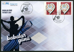 Türkiye 2021 Father's Day | Hands, Special Cover - Lettres & Documents