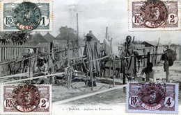 SENEGAL DAKAR ATELIER DE TISSERANDS 1906  ETAT - Senegal
