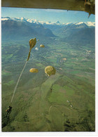 Parachutisme Saut Tranche Arrière Parachute Avion - Parachutespringen