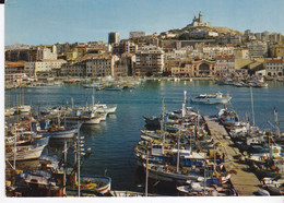 CPSM MARSEILLE LE VIEUX PORT ET NOTRE DAME DE LA GARDE - Vieux Port, Saint Victor, Le Panier