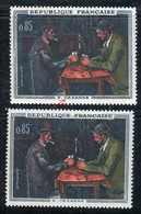 Variété N° 1321 - Cézanne - 1 Exemplaire Mot " P.Cézanne " Très épais + 1 Normal Fin  - Neufs ** - Réf V 905 - Unused Stamps