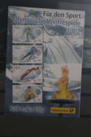 Deutschland 2002, Erinnerungsblatt, Gedenkblatt: Olympische Spiele - Winterspiele - Winter 2002: Salt Lake City