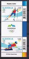 SLOVENIA  2022,SPORT,WINTER OLYMPIC GAMES,CHINA,,BEIJING ,BIATHLON,SNOWBOARDIG, MNH - Slovenia