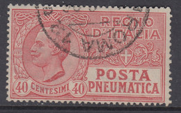 ITALIA - Posta Pneumatica Serie "Leoni"  Sassone N.9 - Cat. 800 Euro Usato - Pneumatic Mail