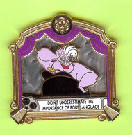 Gros Pin's BD Disney Ursula Pieuvre (La Petite Sirène) Double Moule - #190 - Disney