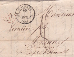 1830 / 1839 - Collection De 12 Lettres Avec DECIME RURAL, Cursives, Fleurons - Marcophilie - Départ € 19.00 - 24 Scans - 1801-1848: Precursors XIX