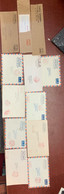 ⭐ Chine - Lot De 12 Enveloppes - Lettre De Beijing Pour La France - Taxe Perçue ⭐ - Lettres & Documents