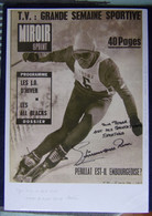 Ski - Egon ZIMMERMANN -  Dédicace / Hand Signé / Signed / Autographe Authentique - Invierno