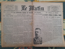 Le Matin Du 11 Septembre 1914 Les Allemands Battent En Retraite - Le Petit Journal