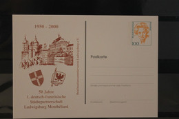 Deutschland 2000; Städtepartnerschaft Ludwigsburg-Montbeliard, Wertstempel Frauen - Private Postcards - Mint