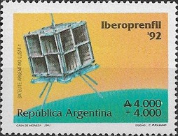 ARGENTINA - INTERNATIONAL STAMP EXHIBITION IBEROPRENFIL'92 (SATELLITE LUSAT 1) 1991 - MNH - Esposizioni Filateliche