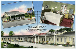 COLONIAL MOTEL, 4 MILES NORTH OF HAGERSTOWN, MARYLAND - Hagerstown