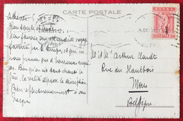 Grèce Carte Postale Pour MONS, Belgique - (A149) - Briefe U. Dokumente