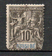 Col24 Colonies Nossi Bé N° 31 Oblitéré Defectueux Cote 8,00 € - Used Stamps