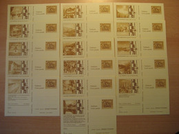Osterreich 1973- Ganzsachen, Ganzer Satz Bildpostkarten "JUVABA 73" 63. Auflage = 16 Bilder, MiNr. P 437 Ungebraucht - Postwaardestukken