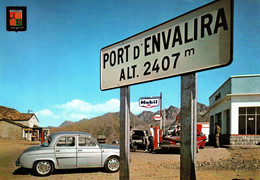 8915 Voitures Automobile Autos, Dauphine Renault, Chevrolet, Station, Pompe Essence, MOBIL ESSO  Port Envalira, Andorre - Andorra