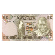 Billet, Zambie, 2 Kwacha, Undated (1980-88), KM:24, NEUF - Zambie