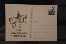 Deutschland 1991;  223. Ludwigsburger Pferdemarkt, Wertstempel Sehenswürdigkeiten - Cartes Postales Privées - Neuves