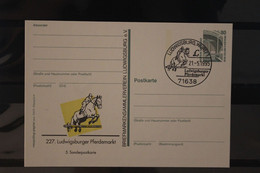 Deutschland 1995,  227. Ludwigsburger Pferdemarkt, Wertstempel Sehenswürdigkeiten; SST - Cartoline Private - Usati