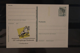 Deutschland 1995,  227. Ludwigsburger Pferdemarkt, Wertstempel Sehenswürdigkeiten - Privé Postkaarten - Ongebruikt