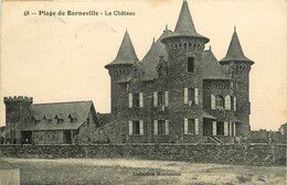 Barneville * La Plage * Vue Sur Le Château - Barneville